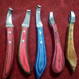 Hoof knife in special grip handle all types colour and knife