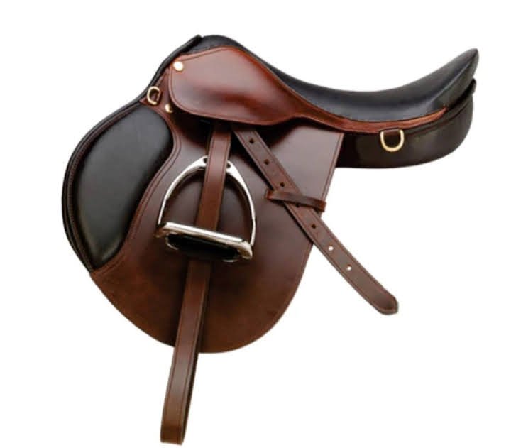 Brown Cowhide Leather Saddle